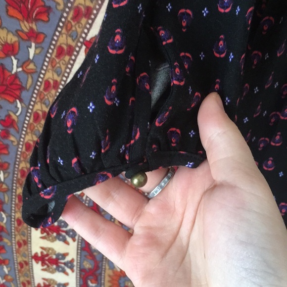 Multi-Colored Peasant Dress - Picture 4 of 4